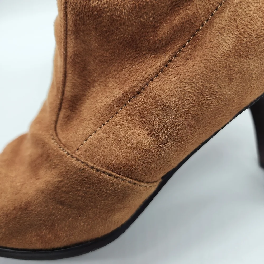 Etienne Aigner Historia Square Toe Heeled Sock‎ Boots Size 6 - Picture 14 of 14